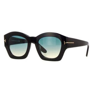 New TOM FORD Guilliana Black Cat Eye FT1083/S 01P Sunglasses Women